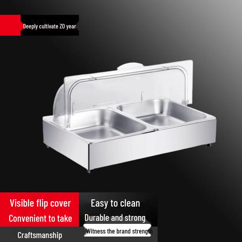 

Bieying Buffet Display Stand with Stainless Steel Serving Trays