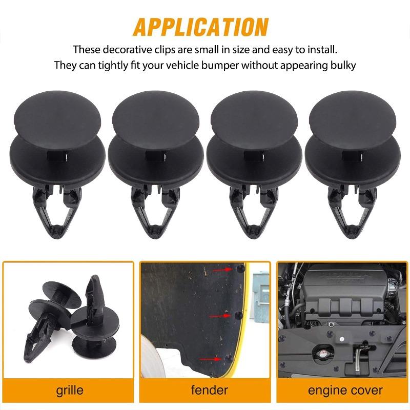 20-100Pcs Car Bumpers Clip Plastic Push Rivet Trim Clips Auto Clips Plastic Rivets for Ford Wheel Arch Linings Mudguard Buckles