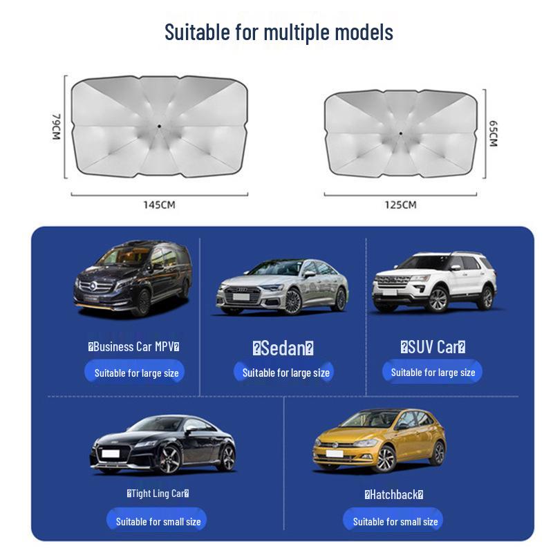 Car Sunshade Umbrella - Interior Windshield Sun Protection