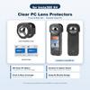 Lens Guard for Insta360 X6 X5 X4 X3 X2 Clear PC Lens Protector Cover Cap Scratch Resistant Action Camera Accessories Pair Set
