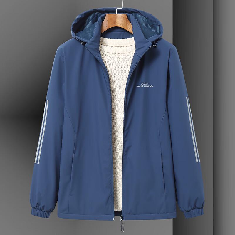 

Dibinze Men s Plus Size Detachable Hooded Fleece Lined Jacket 6XL