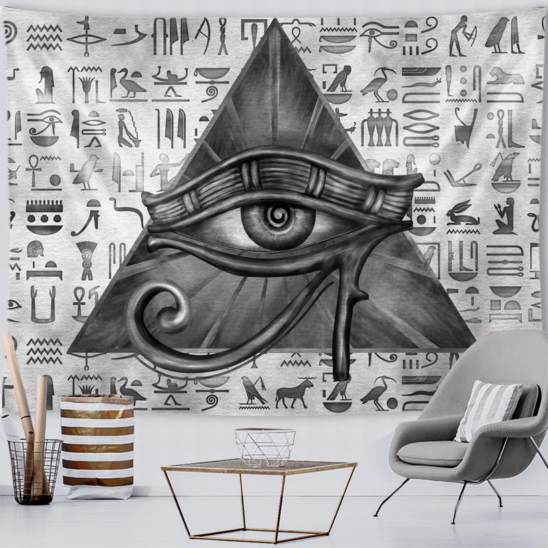 Home Old Culture Retro Wall Decoration Ancient Egypt Tapestry Mystical Symbols Tapestry Wall Hanging Cloth