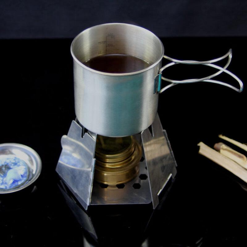 Portable Stainless Steel Mini Folding Alcohol Stove