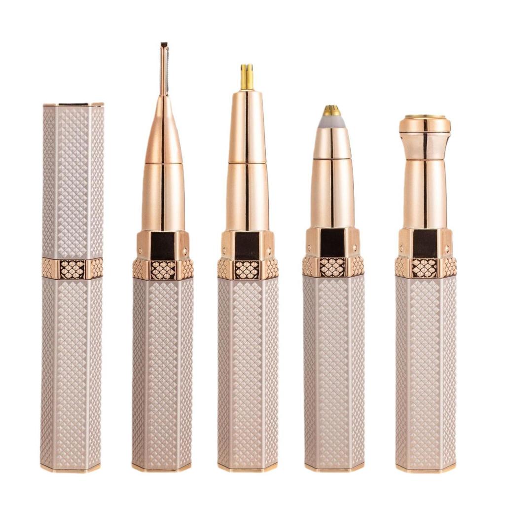 Electric Hair Removal Tool for Women: Facial, Lip, Nose, Underarms & Private Areas, with Mini Eyebrow Trimmer