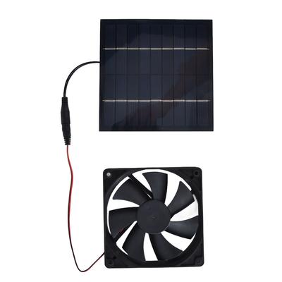 Solar Powered Exhaust Fan 10W Single Fan Waterproof Solar Panel Fan Kit for Chicken Coops