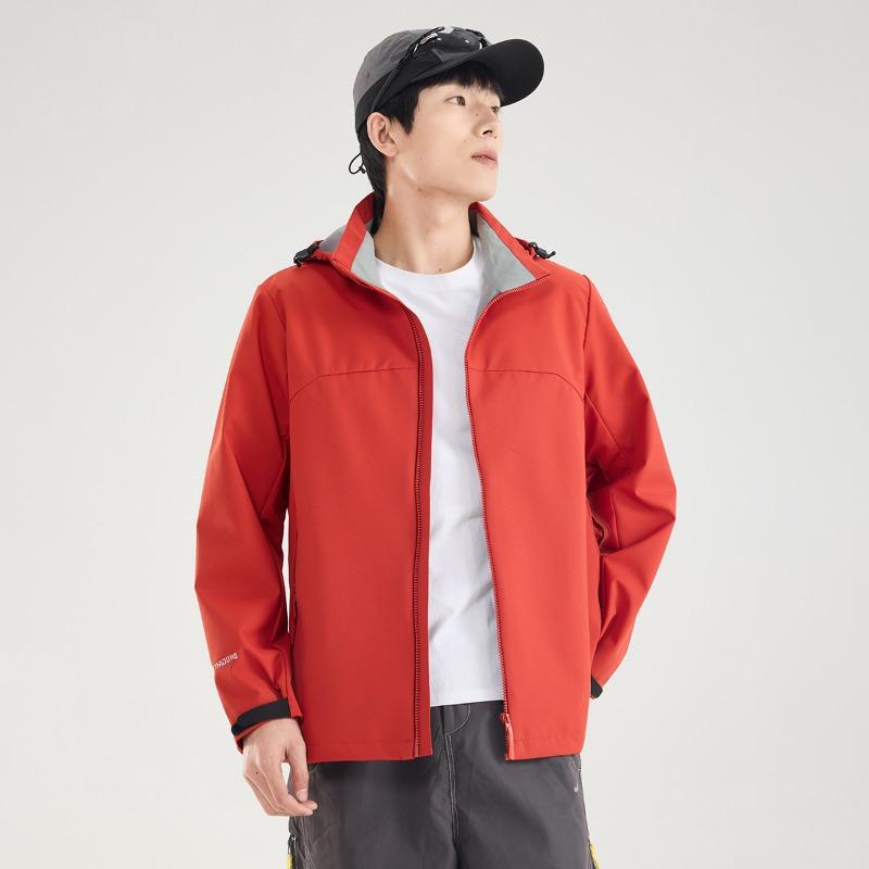 Women's Windproof and Waterproof Jacket Insulated Shells Raincoat Interchange Jacket with Hood Outdoor Hiking