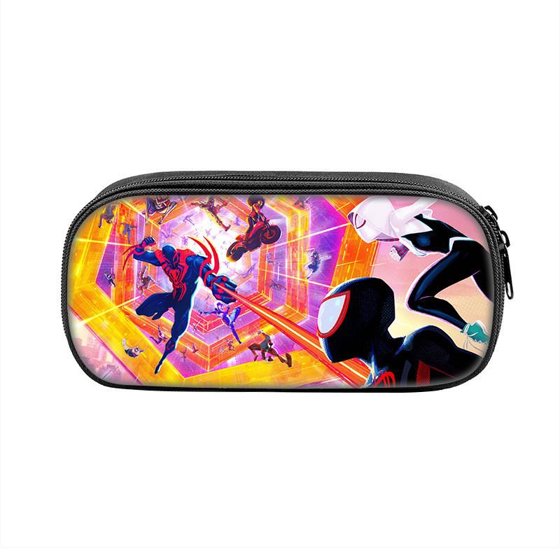Spider Man Large Capacity Nylon Pencil Case For Students And Kids