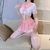 Sexy lingerie bow blue floating sand student clothing sexy sailor uniform temptation pure desire game