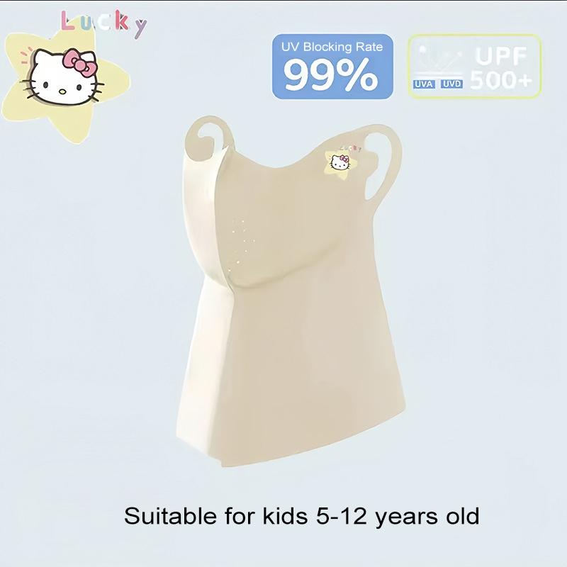 Children'S Adorable Cartoon Full-Face Sun Protection Mask, Breathable Uv-Blocking Summer Full-Coverage Sun Shield