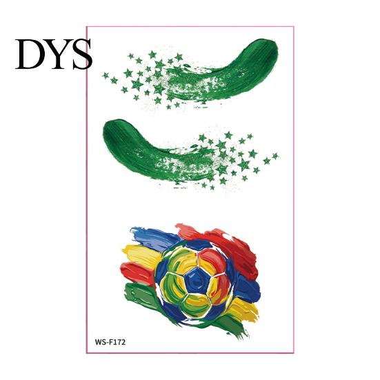 Tattoo Stickers Waterproof Sweatproof Temporary Tattoos for Club Decals Events Parties Football Fans Makeup Face