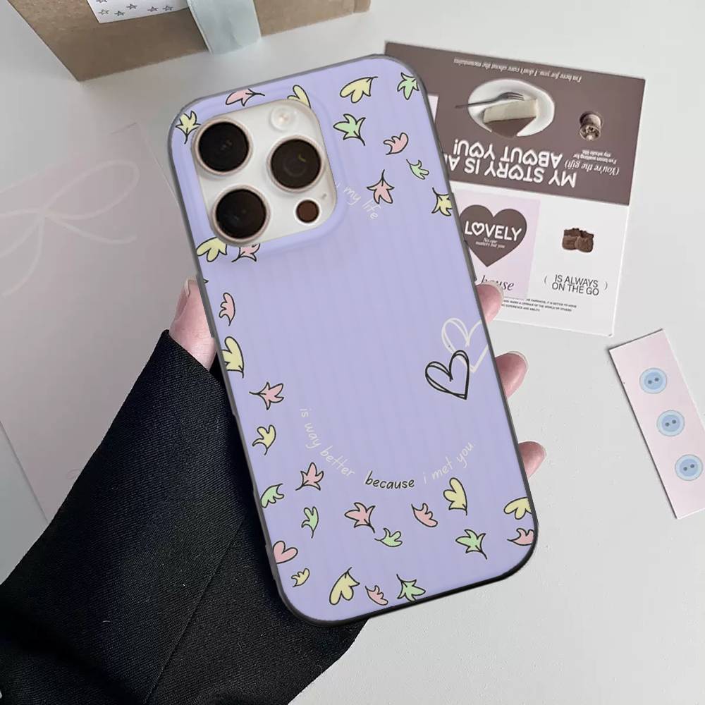 New Heartstopper Anime Stripe Corrugated Shockprof Phone Case For IPhone 17 16 15 14 13 12 11 Pro Max Plus Pro Cover
