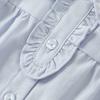 DAVE & BELLA Girls' Cotton Shirt Autumn Wear, Baby Long-Sleeve Shirt, Children's Stylish White Top