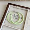 1Pair Dopamine Macaron Color Hoop Earrings For Women Solid Color Big Round Ear Buckles Temperament Versatile Earrings Gifts