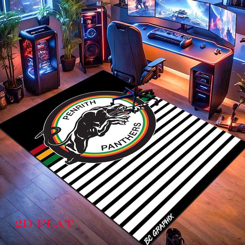Penrith Panthers Carpet Rug for Living Room Bedroom Home Sofa Decoration,Kids play Nonslip Floor Mat