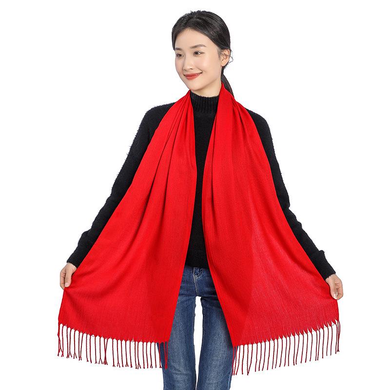 Customized Red Scarf with Logo and Embroidery for Events and Reunions As per image size
