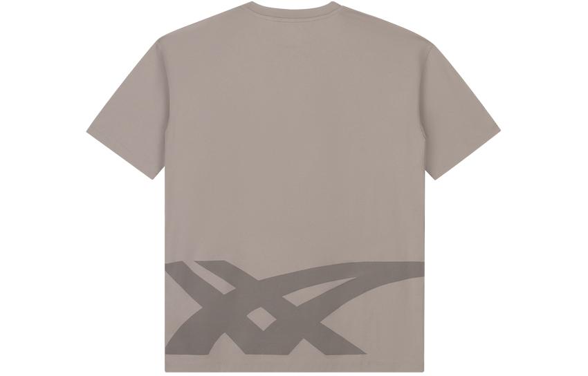 Asics T Shirts Unisex Gray Crew Neck Moderate 2203A209-250