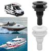 Kriccekal Boat Drain ABS 3/4" Black Through Hull Connector Hose Coupling Drain Replacement Hardware
