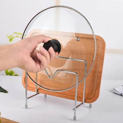 Portable Stainless Steel Cutting Board Holder Multi-layer Rustproof Chopping Board Organizer Space Saving Pot Lid Stand