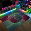 FC Augsburg FC Design Kristall Samt Teppich Gemütlich Nein?Rutschfester Teppich mit Aufdruck für Schlafzimmer Wohnzimmer Eingang