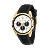 Official Maserati Attrazione Series Quartz Watch with Black Strap and White 43mm 5ATM Water Perfect for and Sports Men's Dial, Case, Resistance,