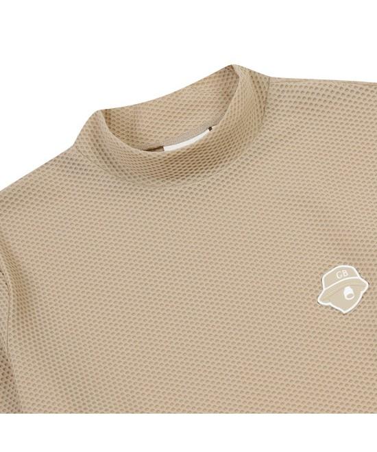 Goldeunbeeo (W.) Mock-Neck Mesh Long Sleeve T-Shirt G5Tam26251Bex