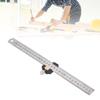 Durable 12 Inch Steel Ruler 30cm Aluminum alloy Metric Imperial Ruler Silver Precision Measuring Tool Workshop