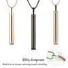 Mindfulness Breathing Necklace Opening Rings Stainless Steel Pendant Necklace Great for Meditation Practice Harmonies