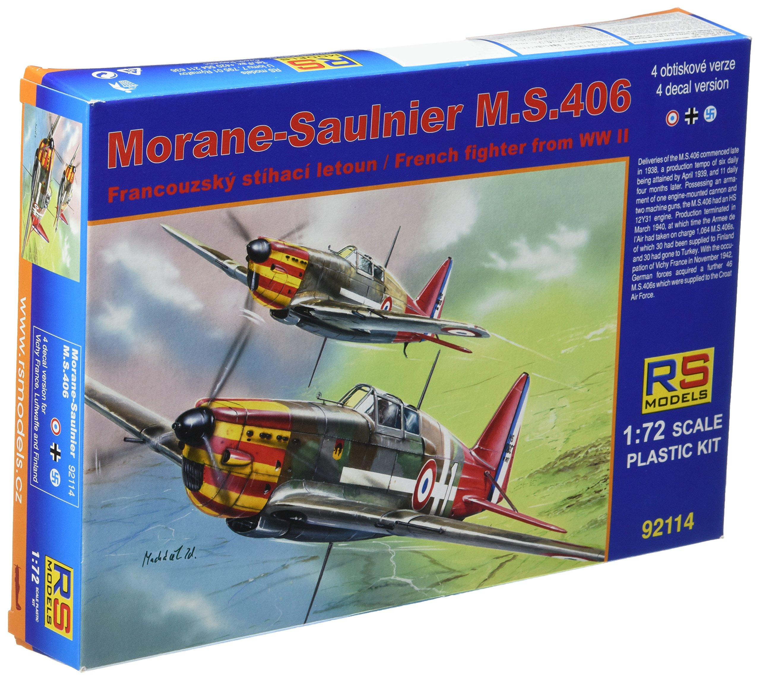 

RS Model 1/72 Morane-Saulnier MS.406 Vichy Government Forces / 1/72 German/Finnish Air Force 92114 Plastic Model
