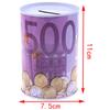 1Pc Euro Dollar Money Box Safe Cylinder Piggy Bank Banks For Coins Deposit Boxes