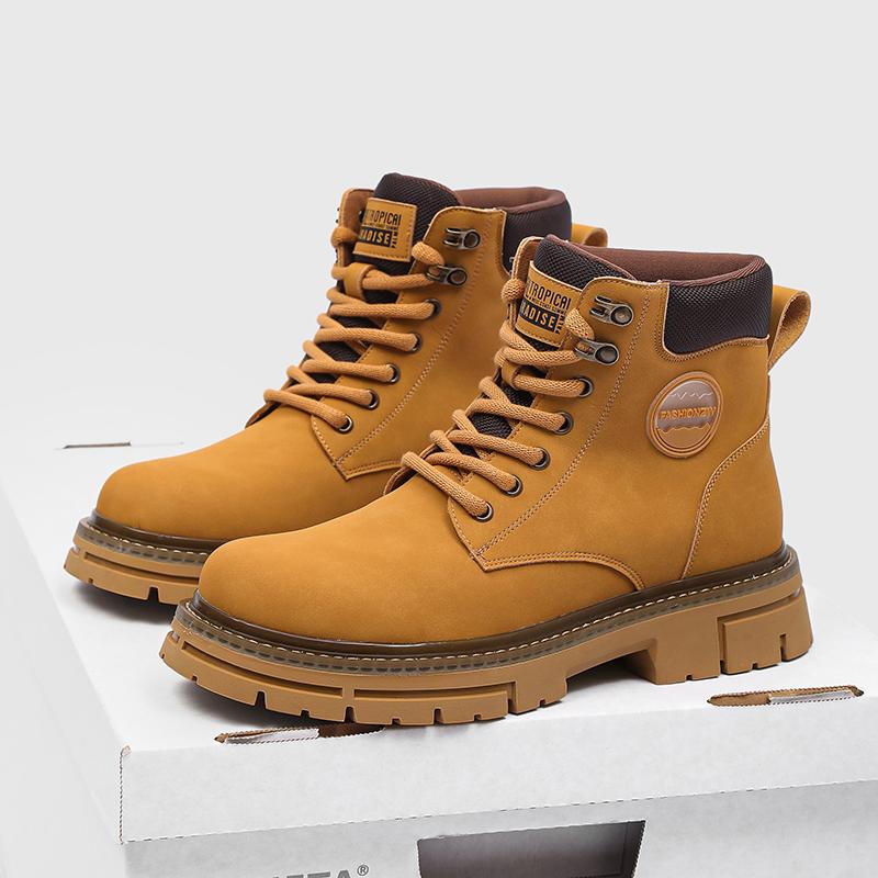 Fashion Men Classic Retro Motorcycle Ankle Boots Genuine Leather Western  Cowboy Men Boots High Quality Chelsea Anti-slip Wearable Shoes