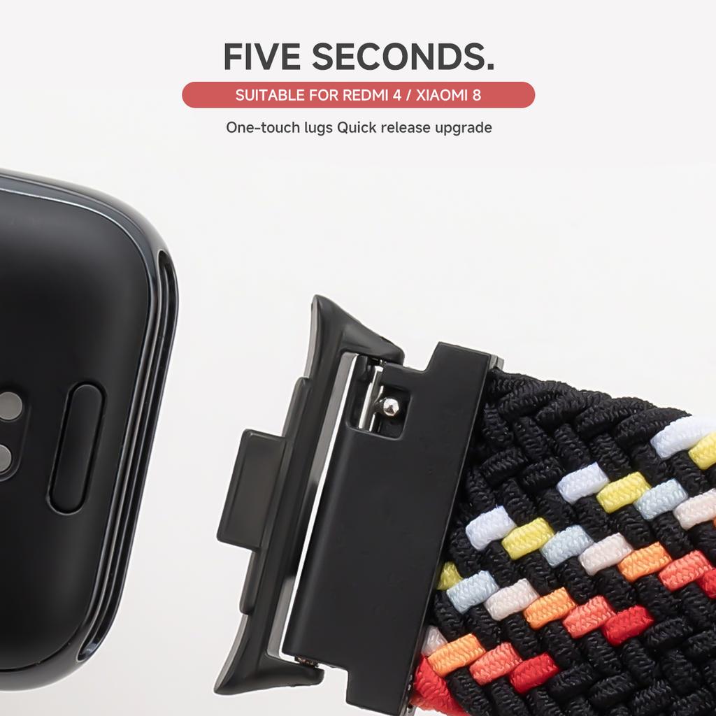 Nylon Strap for Xiaomi Mi Band 9 Pro/Mi Band 8 Pro Magnetic Replaceable Bracelet for Redmi Watch 4/5 Belt Watchband Accessories