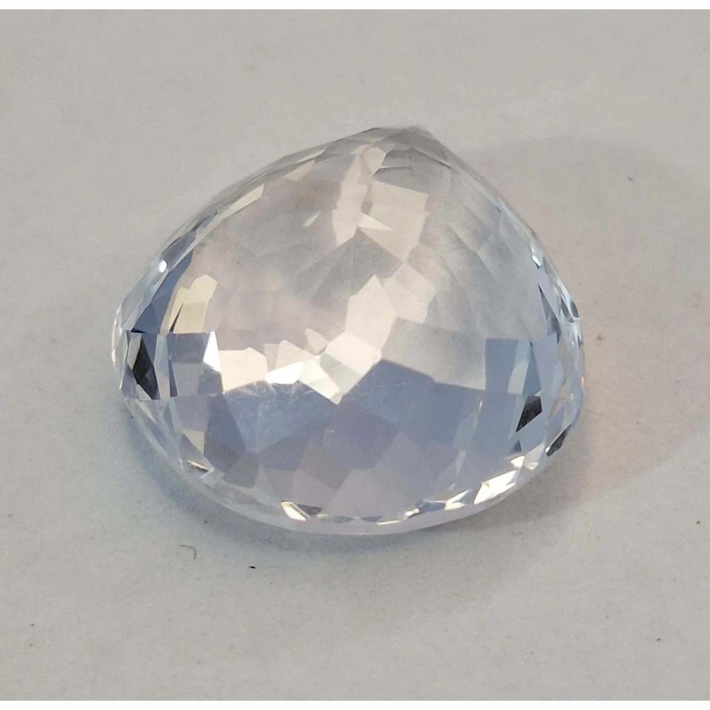 Natural White Sapphire 24-26 Ct Pear Cut Certified Fabulous Loose Gemstone