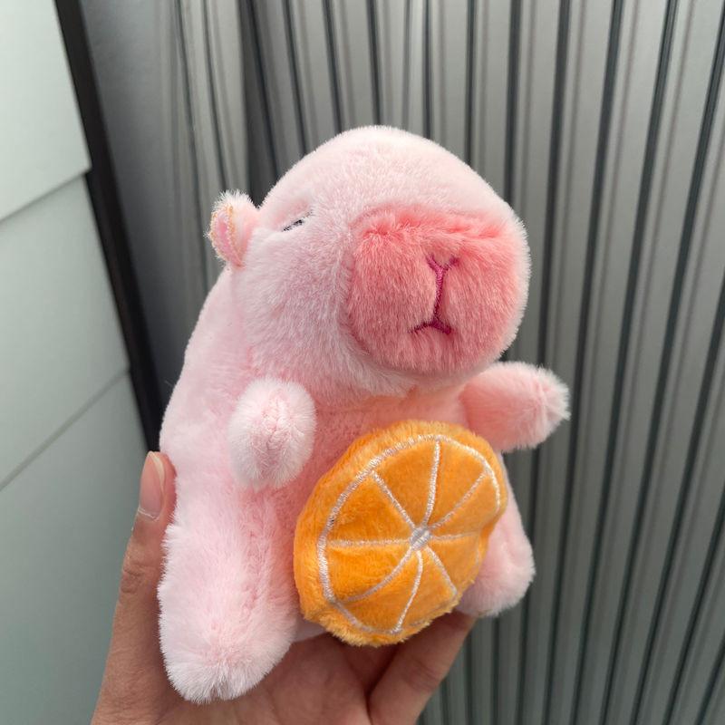 Capybara Plush Keychain Figure Water Otter Stuffed Animal Pp Cotton Child Gift