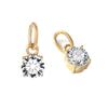 eManco DIY Jewelry Accessories: Stainless Steel Round Cubic Zirconia Pendant Necklace
