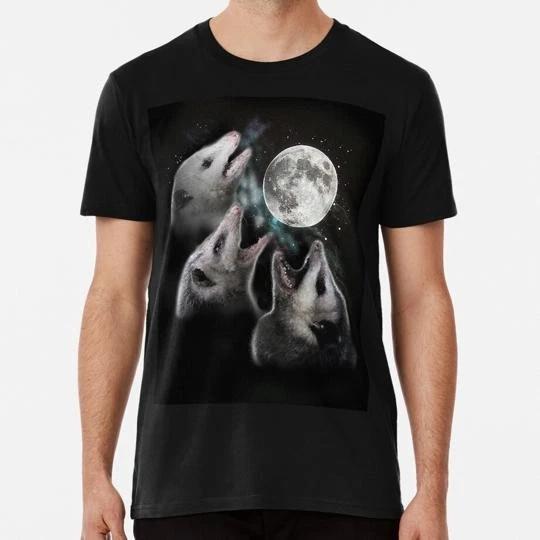 3 Opossum Moon S to 5XL Made in the USA T-Shirt S