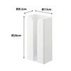 Yamazaki Tower Magnetic Plastic Bag & Kitchen Paper Holder, White, Approx. W13 X D8.3 X H26cm, Tissue Case, Plastic Bag Holder, Easy Installation, Mod