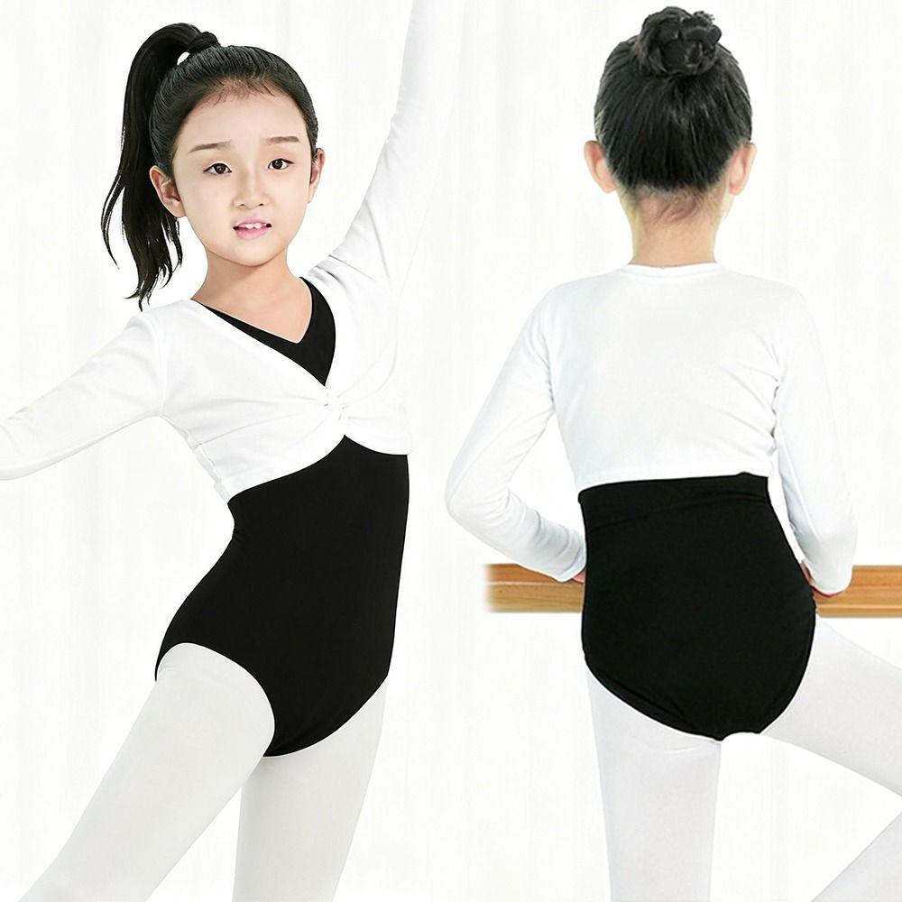 Cotton Ballet Shawl Long Sleeve Gymnastics Shawl Fashion Dance Wrap Tops  Children