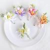 Artificial Silk Flower With Pin Clip Realistic Flower Decoration Set For Elegant Wedding Corsage And Wrist Flower