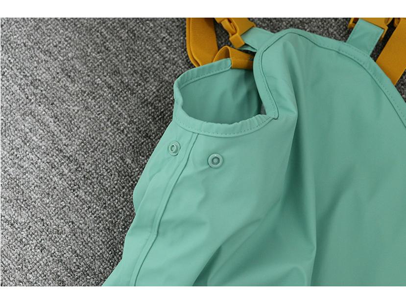 Kids' Fleece-Lined Waterproof Rain Pants – Unisex Bibs for Toddlers and Kindergarteners