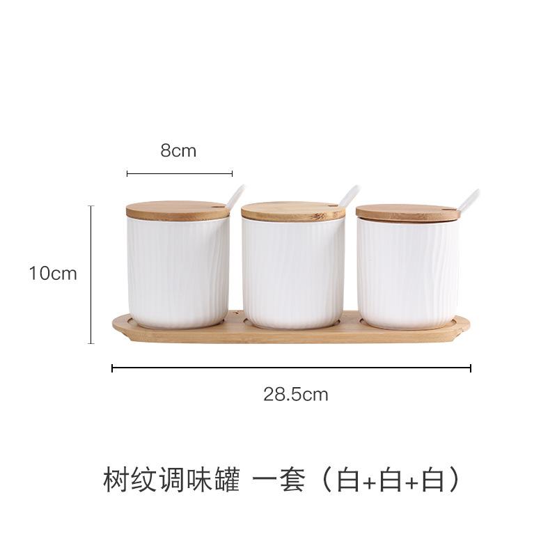 

Скандинавская керамическая банка для приправ, набор коробок для приправ, креативная кухонная бытовая солонка, сахарница, стойка для приправ, контейнер для еды CHINA