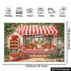 2D Summer Fruit Party Background Cloth Strawberry Shop Banner for Outdoor Decor