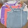 130x80CM Shower Skirt Soft Absorbent Fast Drying Coral Fleece Sling Bath Skirt Multi-function Women Chest Wrap Wearable Towel
