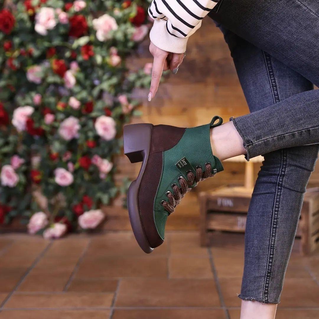 

Ботинки martin в стиле ретро, ​​женские ботинки из мягкой кожи, осень-зима 2023, новые модные универсальные короткие ботинки на шнуровке, повседневные женские одинарные ботинки на замену