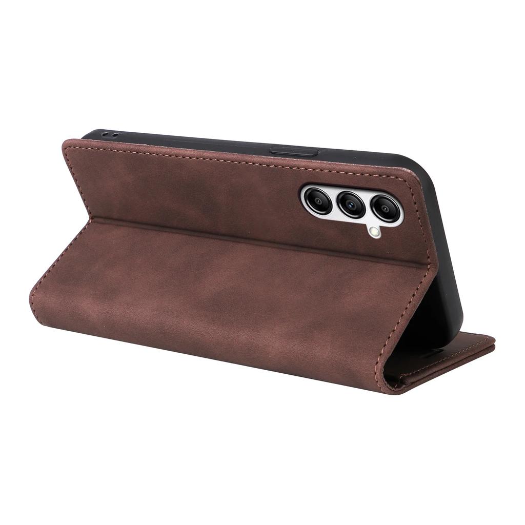Leather Wallet Case For Samsung Galaxy S25 S26 Edge S24 S23 FE S22 Ultra A16 A26 A36 A56 A17 A37 A57 A15 A25 A35 A55 Phone Cover