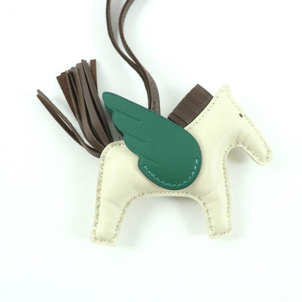 Excellent HERMES Bag Charm Rodeo Pegasus PM Vaux Swift Leather Women Used
