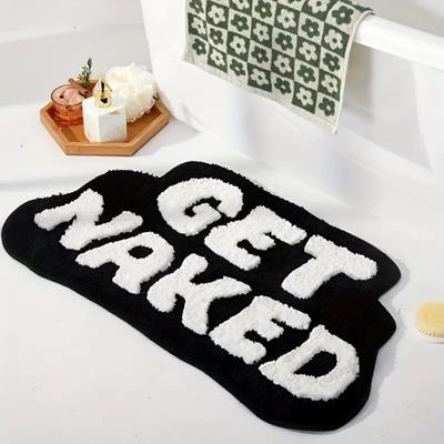 Alphabet Shaped Faux Sheep Velvet Carpet Soft Non-Slip Bathroom Floor Mats Bedroom Kitchen Rugs Home Decoration