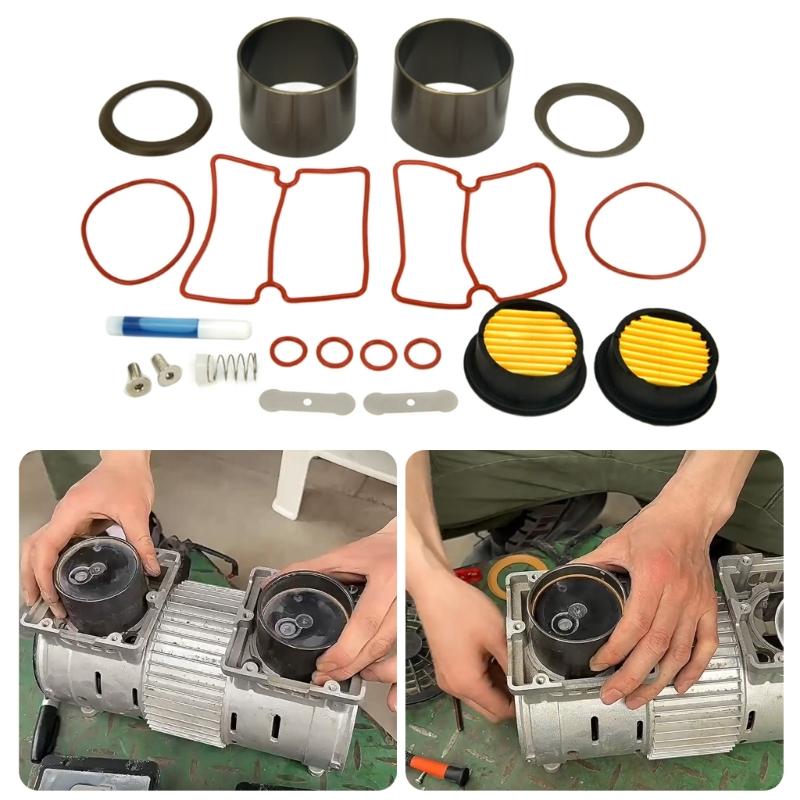 1500W Without Oil Silents Air Compressor Service Set Includes 20 Tool for Enhances Durability and Quick Repairs