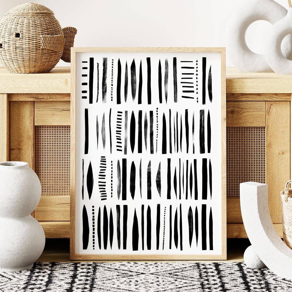 Poster Black Lines
