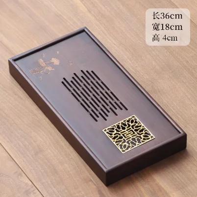 New bamboo tea tray tea table home rectangular living room dry tea tray light luxury water storage tea set tray tea sea