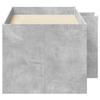 Children S Loft Bed Concrete Grey 80 X 160 Cm Wood Material